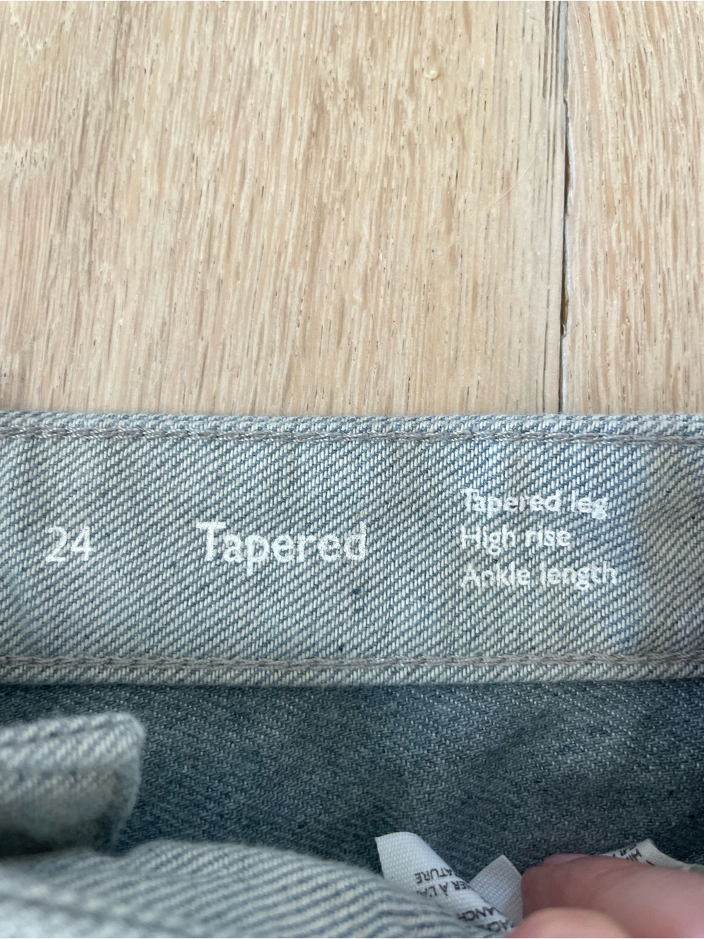 COS Arch Tapered Leg Jean in Blue Speckled Size 24 - Picture 4 of 9